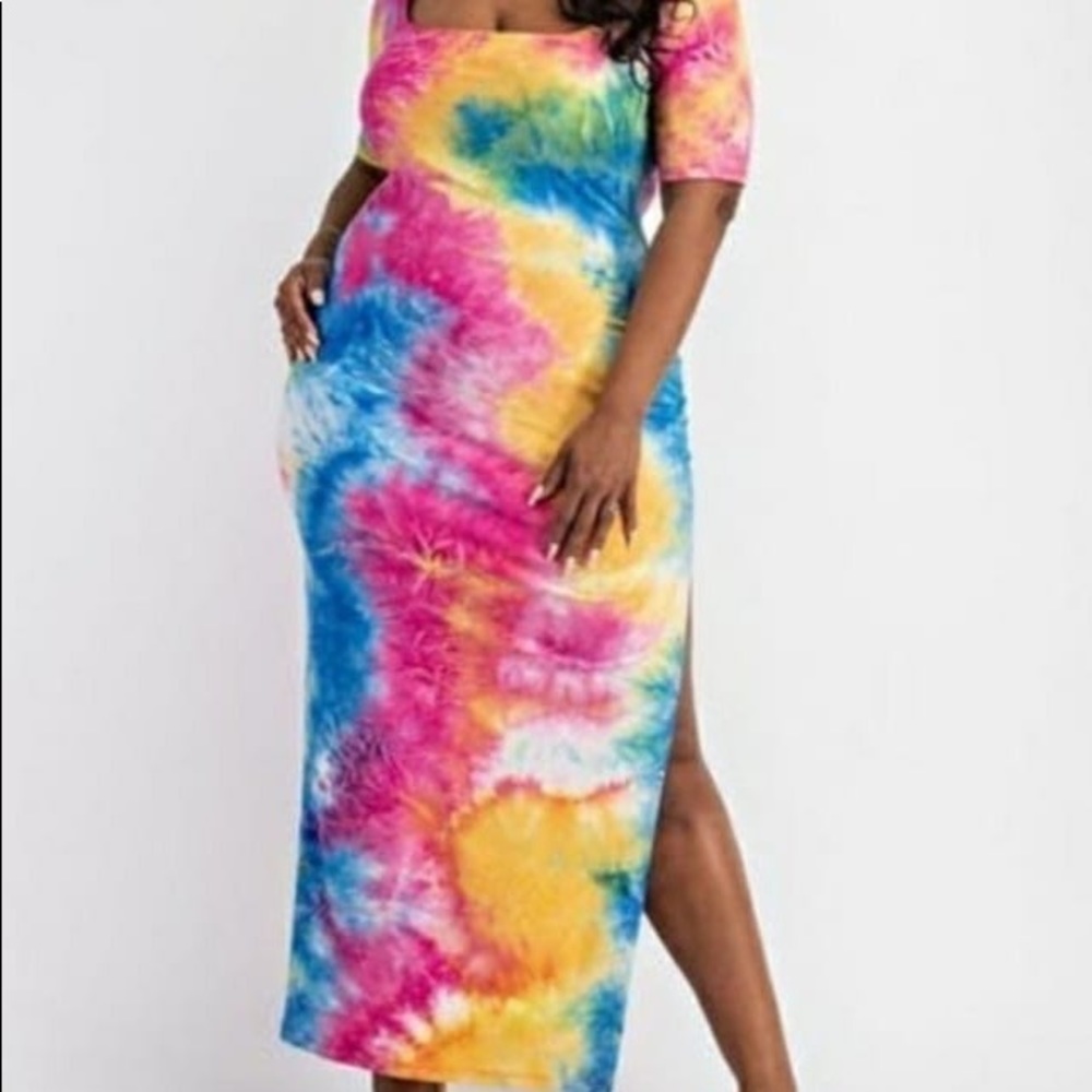 Plus size Tye Dye dress